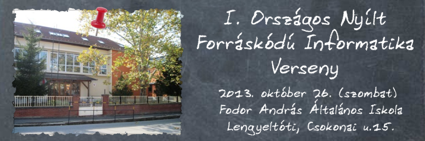 I. Országos Nyílt Forráskódú Informatika Verseny